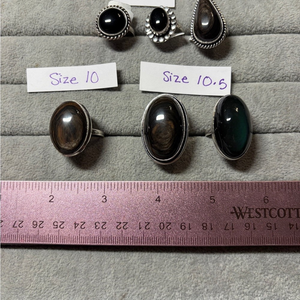 Obsidian Rings - Picture 6 of 7